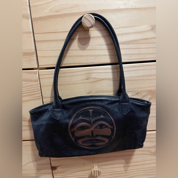 Black Leather Handbag - Picture 1 of 4